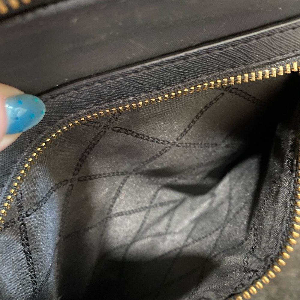 Michael Kors Black Crossbody Bag with Gold Accents - Picture 9 of 10